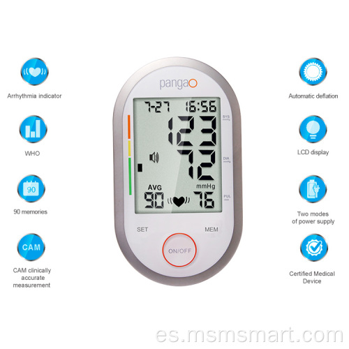 Monitor de presión arterial digital clínico para la parte superior del brazo